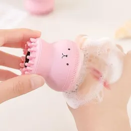 Cute Silicone Cartoon Face Brush